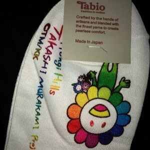 Takashi Murakami x Tabio Socks Limited Ed Brand New Made in Japan Size 25-27cm